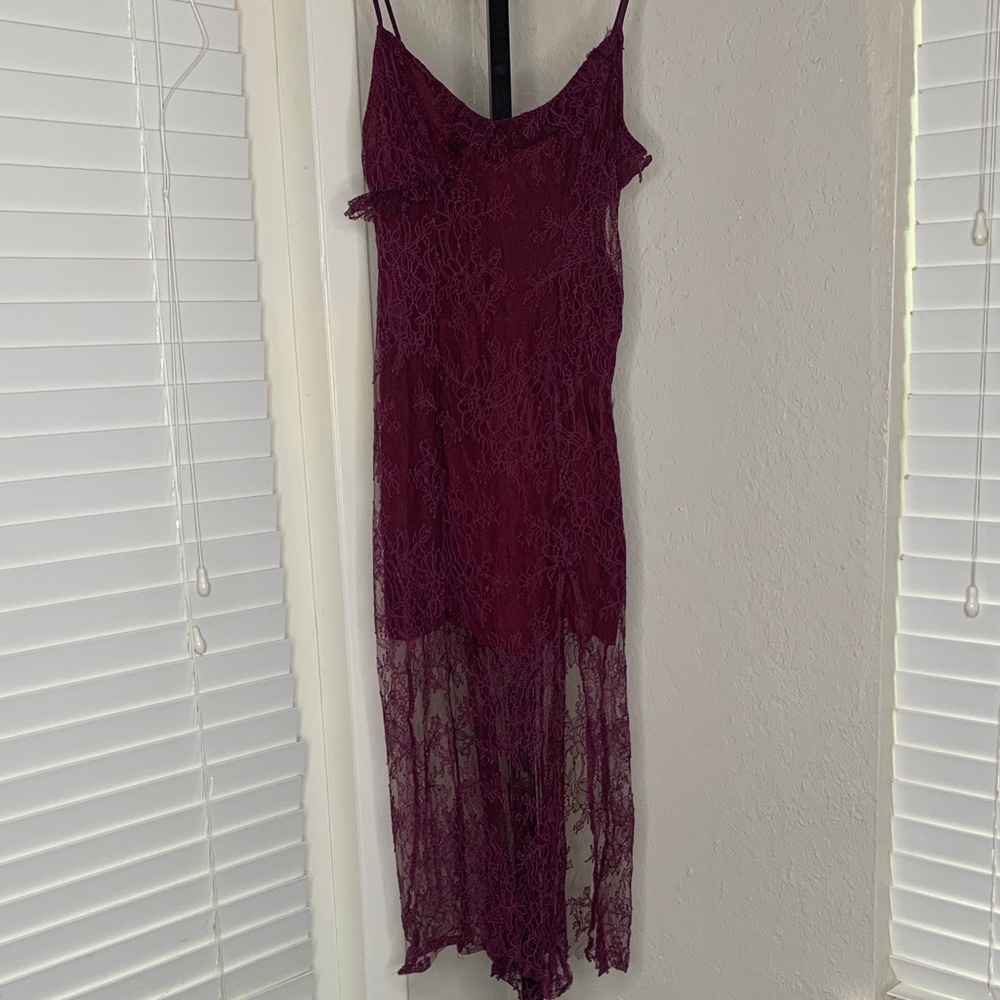 Urban outfitters whimsigoth fairy lace floral midi dress small